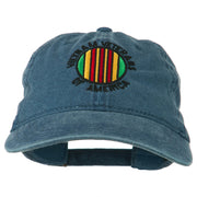 Vietnam Veterans Badge Embroidered Washed Cap