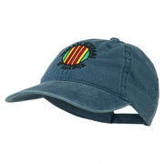 Vietnam Veterans Badge Embroidered Washed Cap