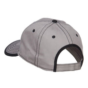 Silver American Flag Patched Superior Cotton Cap