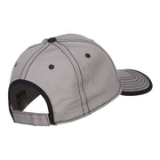 Silver American Flag Patched Superior Cotton Cap