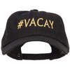 #Vacay Embroidered Unstructured Washed Cap