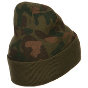 Vietnam Campaign Ribbon Embroidered Camo Long Beanie