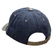 Archery and a Bow Embroidered Pigment Dyed Wash Cap - Navy-Khaki OSFM