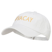 #Vacay Embroidered Unstructured Washed Cap