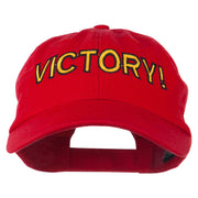 Victory Embroidered Washed Cap