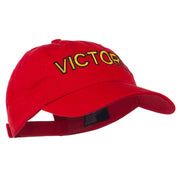 Victory Embroidered Washed Cap