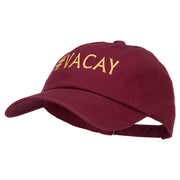 #Vacay Embroidered Unstructured Washed Cap