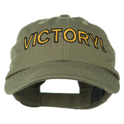 Victory Embroidered Washed Cap