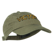 Victory Embroidered Washed Cap