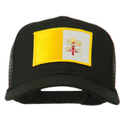 Vatican City Flag Patched Mesh Cap