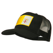 Vatican City Flag Patched Mesh Cap