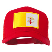 Vatican City Flag Patched Mesh Cap