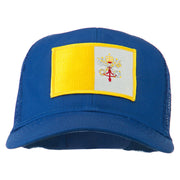 Vatican City Flag Patched Mesh Cap