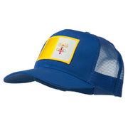 Vatican City Flag Patched Mesh Cap