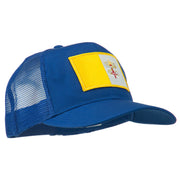 Vatican City Flag Patched Mesh Cap