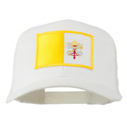 Vatican City Flag Patched Mesh Cap