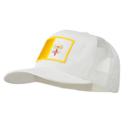 Vatican City Flag Patched Mesh Cap