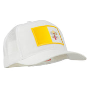 Vatican City Flag Patched Mesh Cap