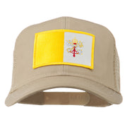 Vatican City Flag Patched Mesh Cap