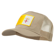 Vatican City Flag Patched Mesh Cap