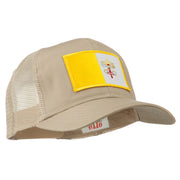 Vatican City Flag Patched Mesh Cap