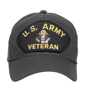 US Army Veteran Military Patched 5 Panel Cap