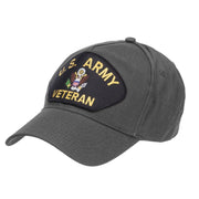 US Army Veteran Military Patched 5 Panel Cap