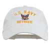 US Navy Retired Embroidered Pet Spun Cap