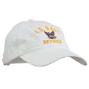 US Navy Retired Embroidered Pet Spun Cap