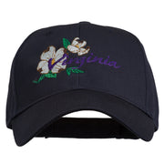 USA State Virginia Flowers Dogwood Embroidered Organic Cotton Cap