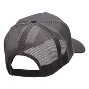 Love Nouveau Embroidered Solid Cotton Twill 5 panel Mesh Back Cap