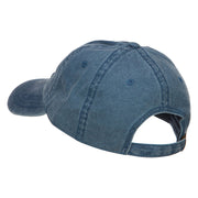 Love with Paw Symbol Embroidered Washed Cotton Cap