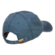 Love with Paw Symbol Embroidered Washed Cotton Cap