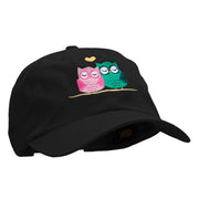 Owl Lovin Embroidered Unstructured Washed Cap