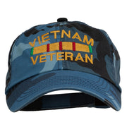 Vietnam Veteran Embroidered Enzyme Washed Cap