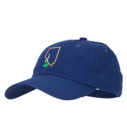 Nevada Sagebrush with Map Embroidered Unstructured Washed Cap