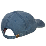 Love with Baseball Embroidered Washed Cotton Cap