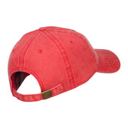 Love with Paw Symbol Embroidered Washed Cotton Cap