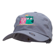 Owl Lovin Embroidered Unstructured Washed Cap