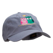 Owl Lovin Embroidered Unstructured Washed Cap