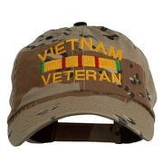 Vietnam Veteran Embroidered Enzyme Washed Cap