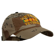 Vietnam Veteran Embroidered Enzyme Washed Cap