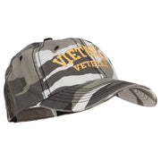 Vietnam Veteran Letters Embroidered Enzyme Camo Cap