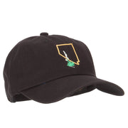 Nevada Sagebrush with Map Embroidered Unstructured Washed Cap