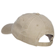 Love with Baseball Embroidered Washed Cotton Cap