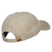 Love with Baseball Embroidered Washed Cotton Cap