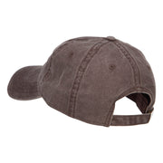 Love with Paw Symbol Embroidered Washed Cotton Cap