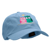 Owl Lovin Embroidered Unstructured Washed Cap