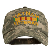 Vietnam Veteran Embroidered Enzyme Washed Cap