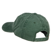 Love with Baseball Embroidered Washed Cotton Cap